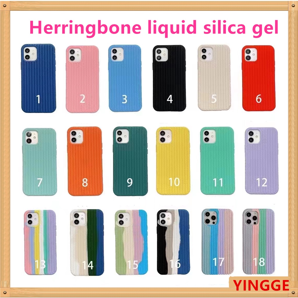 Casing Silikon Tekstur Cair Anti Slip Untuk IPhone 11 12 13 14 Pro MAX X XS MAX XR 7 8 Plus