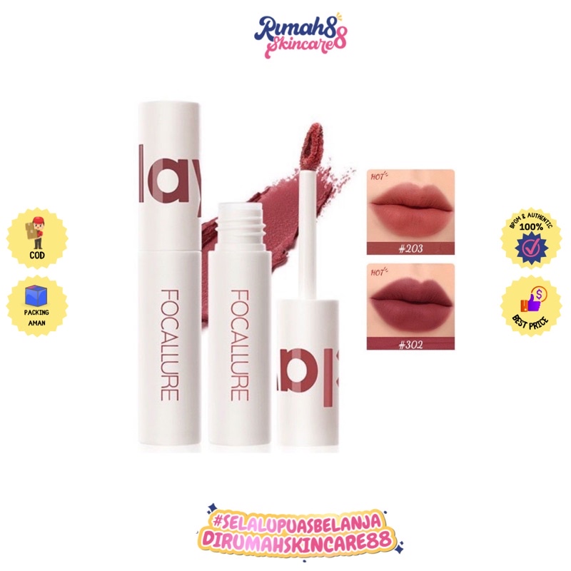 FOCALLURE New Lipstik Cream Velvet-Mist Matte Lip Clay Matte Lip Mousse Cream Lipmate Lipcream Focallure