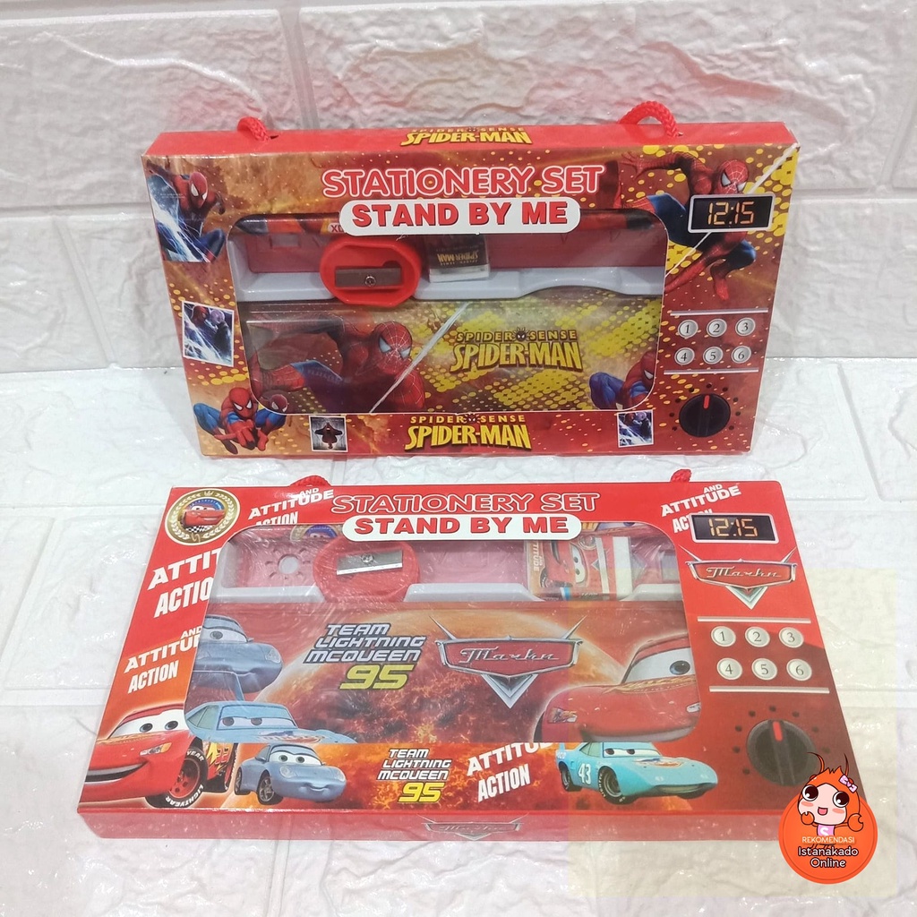 

Study Set Paket Alat Tulis Karakter Spiderman | Cars Merah PS006580