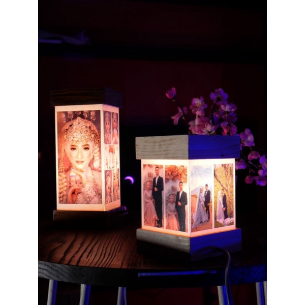 Jual LAMPU KAMAR TIDUR LED CUSTOM FOTO KOLASE AESTHETIC HADIAH KADO WISUDA PERNIKAHAN WEDDING