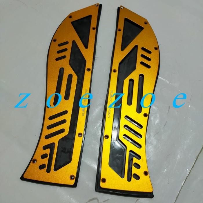 Bordes Pijakan kaki Yamaha NEW Aerox 155 Connected Black Diamond