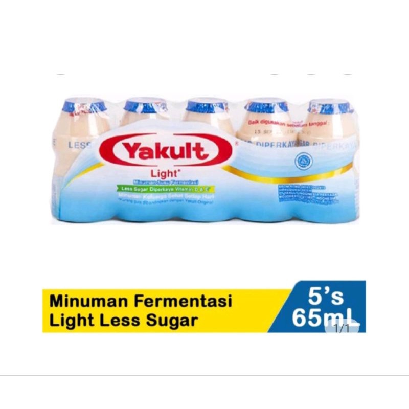 

YAKULT LIGHT LESS SUGAR 5 X 65 ml