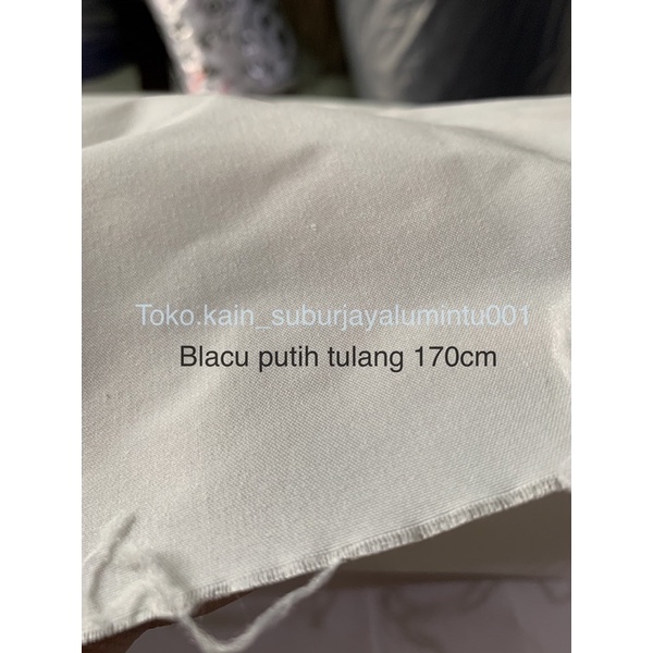 Jual BLACU Belacu SUPER TEBAL KAIN PUTIH TULANG Kain Pouch Shopee