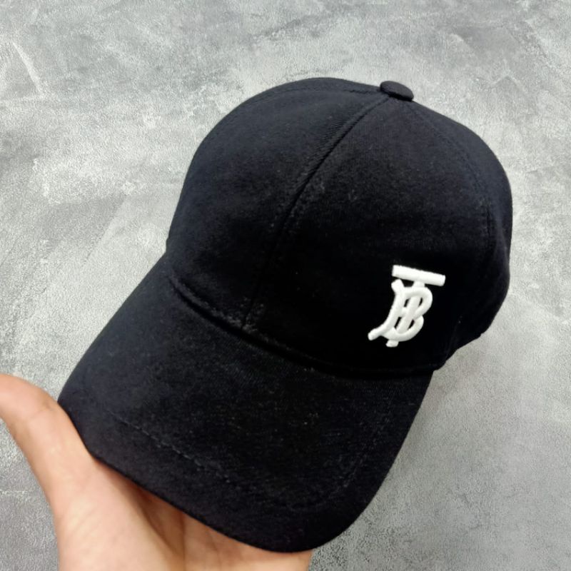 Topi Burberry TB Baseball Topi Premium impor