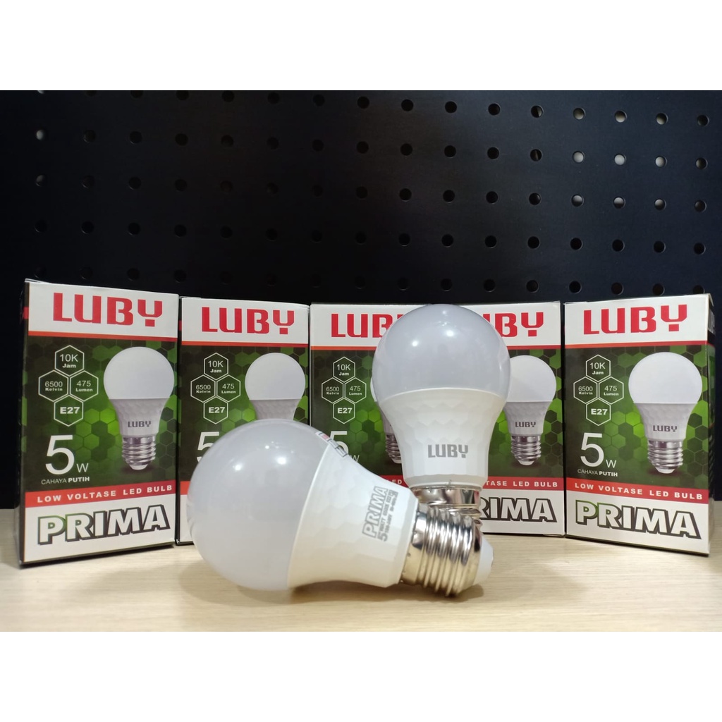 Lampu Led LUBY PRIMA 5W 7W 9W 12W 15W 18W 24W Bohlam Led Cahaya Putih