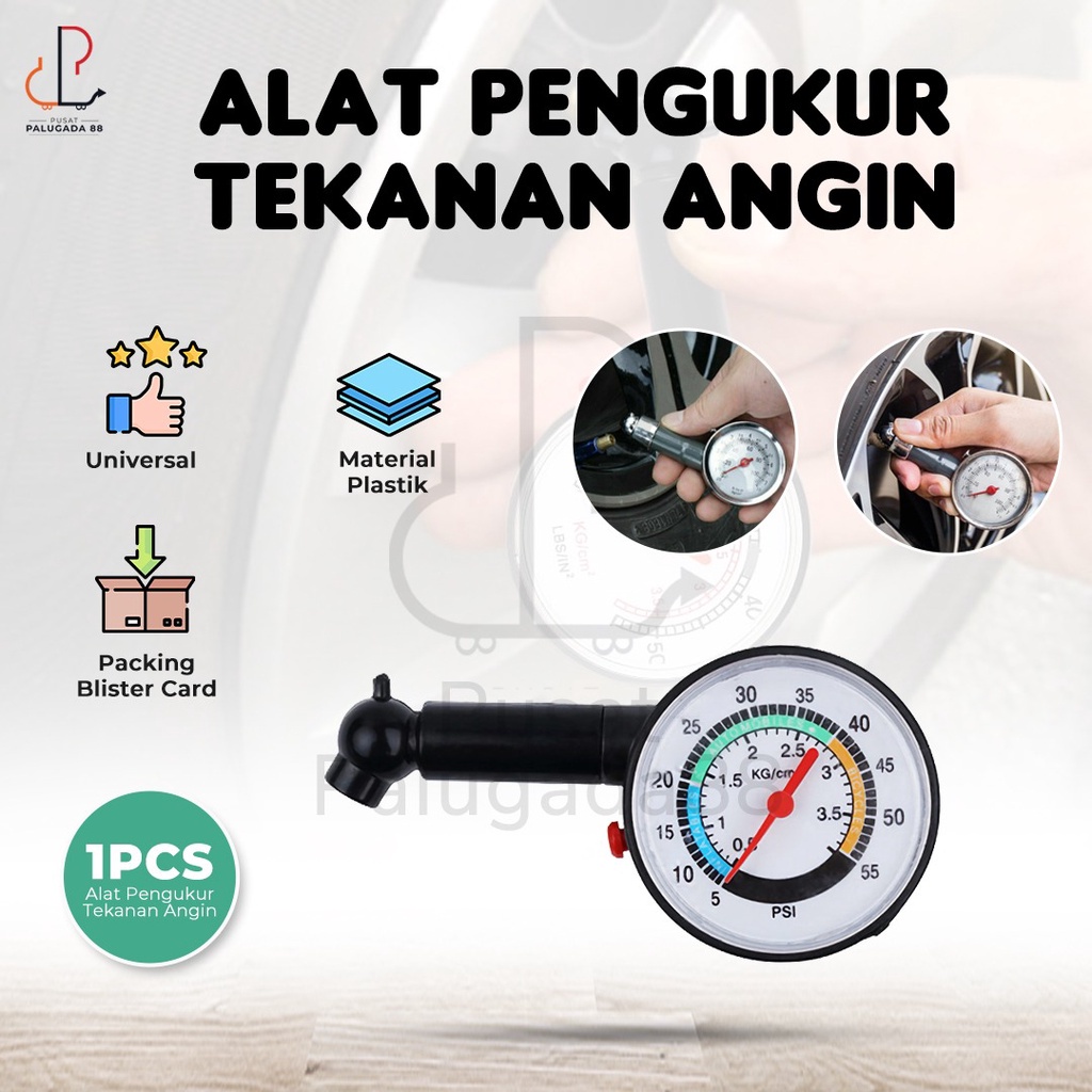 Tire preassure Gauge Alat Test Ukur Indikator Tekanan Angin Ban