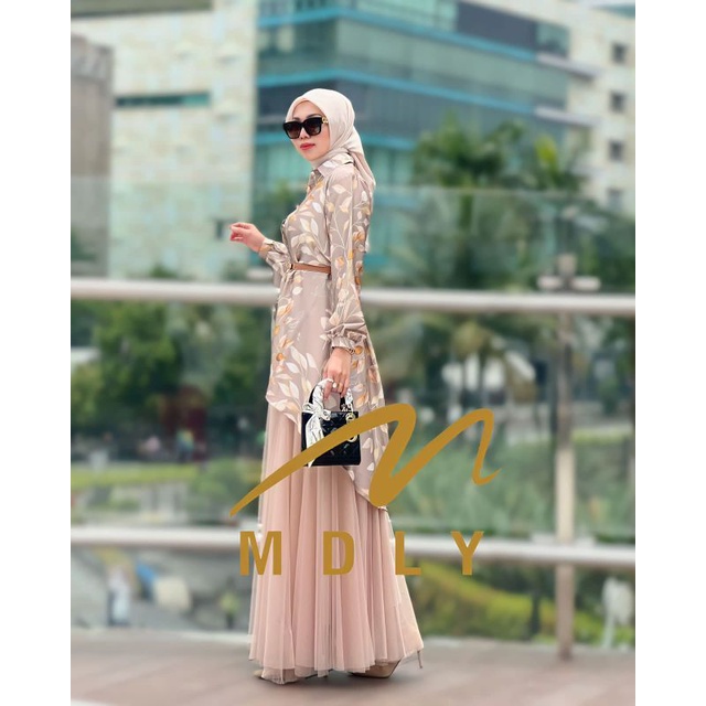 Kemeja Atasan Wanita Terbaru Original Melvia Tunik By Mdly