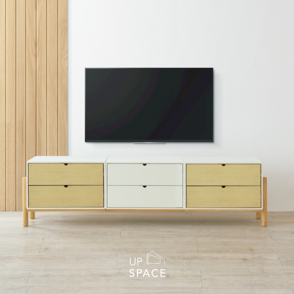 UP SPACE Rego Set 3x1 / Credenza TV / Meja Buffet Pendek / Meja TV / Scandinavian Table / Buffet Pan