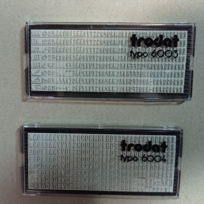 

Produk Rubber Trodat Typo Set 6003/6004 Original Sale!!!
