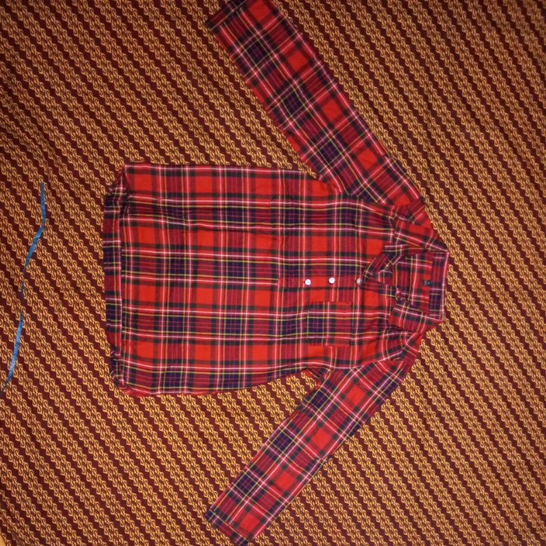 kemeja anak perempuan kotak