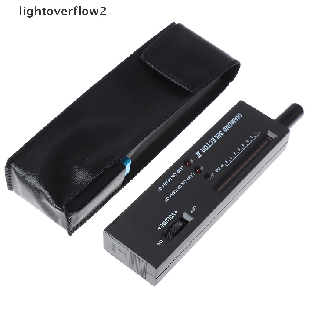 (lightoverflow2) Alat Penguji Keaslian Berlian Portable Dengan Kaca Pembesar 30x
