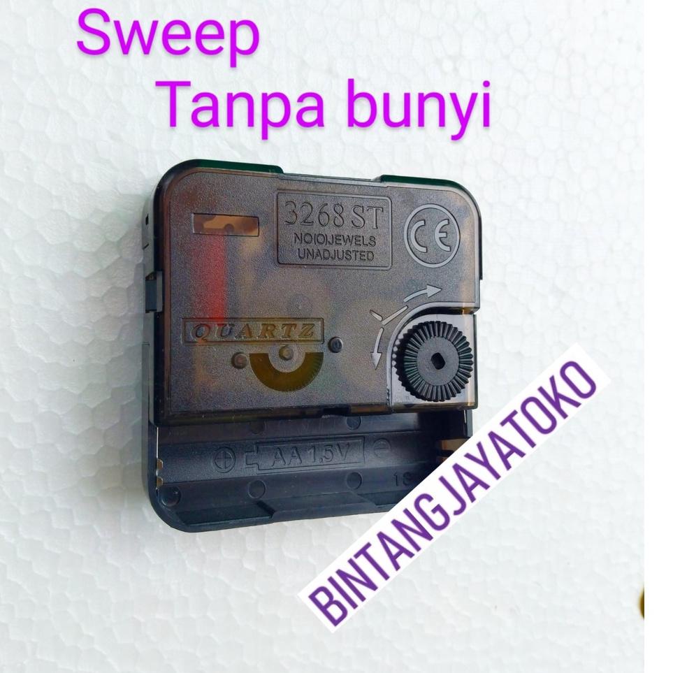 Larismanis--mesin jam dinding sweep moment tanpa bunyi detik