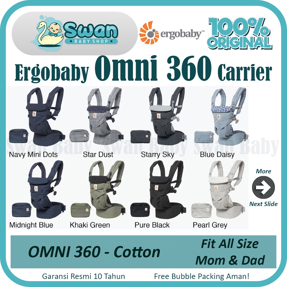 Ergobaby Omni 360 Carrier Cotton Series / Gendongan Bayi Premium