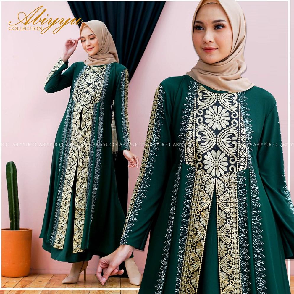 PML.31Oc22ᴸ– Abiyyuco GL1015 | Abaya Turkey Hitam dan Warna | Abaya Jumbo | Seragam Pengajian, Bahan