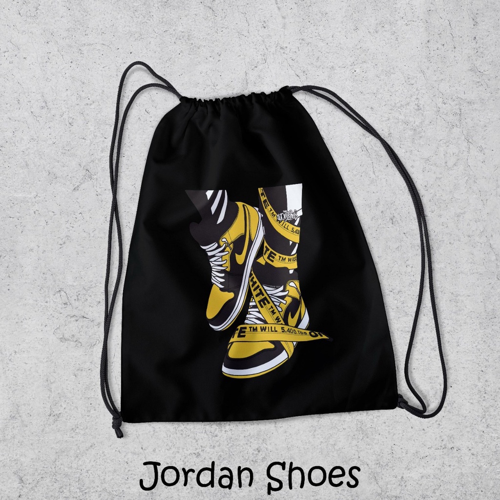 ZCO - Tas Serut Multifungsi Untuk Olahraga Sekolah Futsal Basket Berenang String bag Bahan Taslan Waterdrop | Tas Serut Terlengkap - New Stringbag - String bag Bts Muat Banyak Ukuran 38  x 30 cm Part VI | Morybag