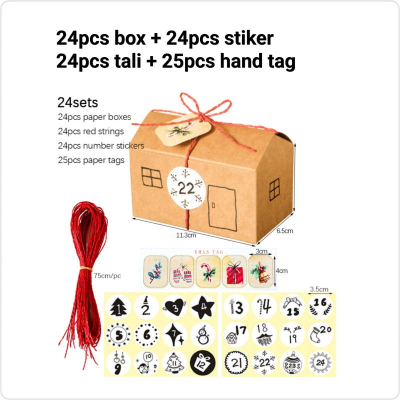 PAPER BOX CHRISTMAS DAN NATAL -  RUMAH