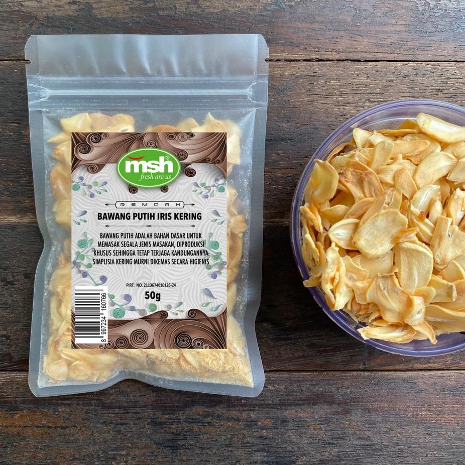

Belanja Hore--MSH Bawang Putih Iris Kering 50 g