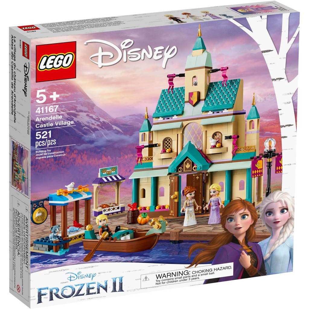 LEGO Disney Princess 41167 Arendelle Castle Village (521 Pieces) Mainan Kastil Arendelle (5 Tahun +)