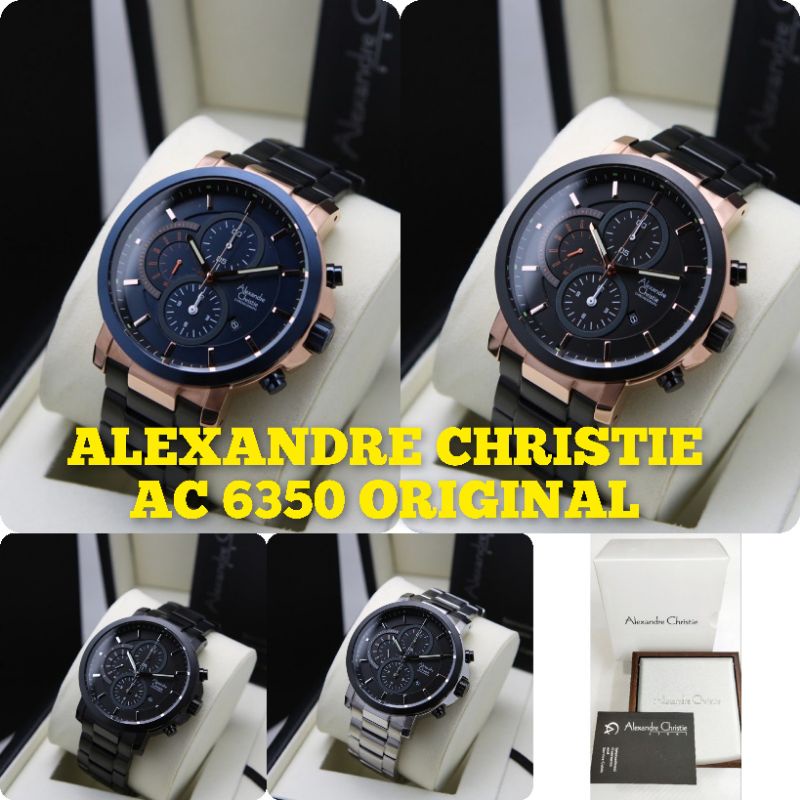 Jam tangan Pria Alexandre Christie AC 6350 Original