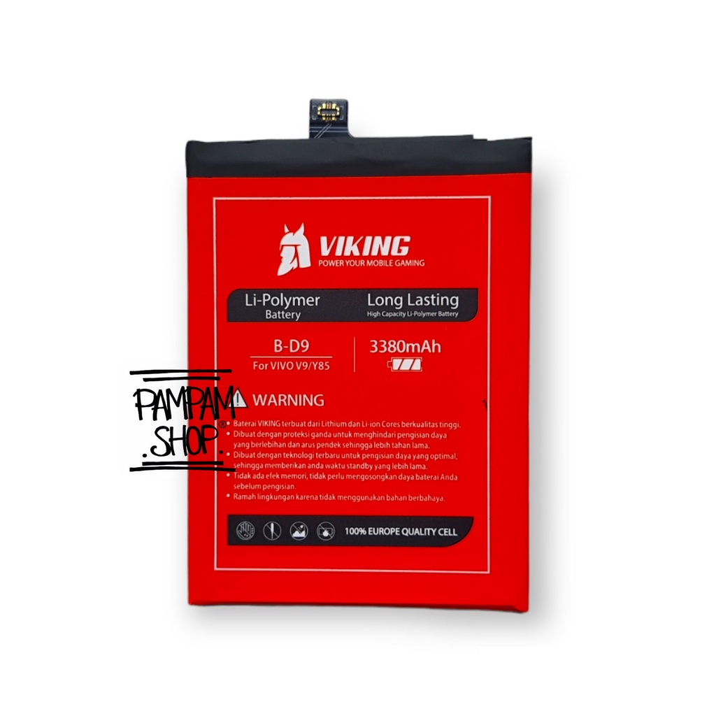 Baterai VIKING Double Power Original Vivo V9 V9 Pro Y85 B-D9 BD9 Batre Batrai Battery Handphone HP Ori