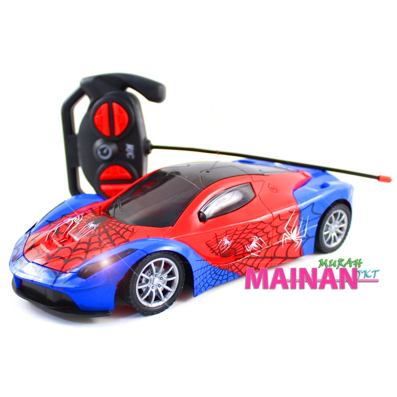 MAINANKEI MAINAN ANAK MURAH RC MOBIL AVENGERS  SPIDERMAN 333D-3 MOBIL REMOTE AVENGERS 1:18