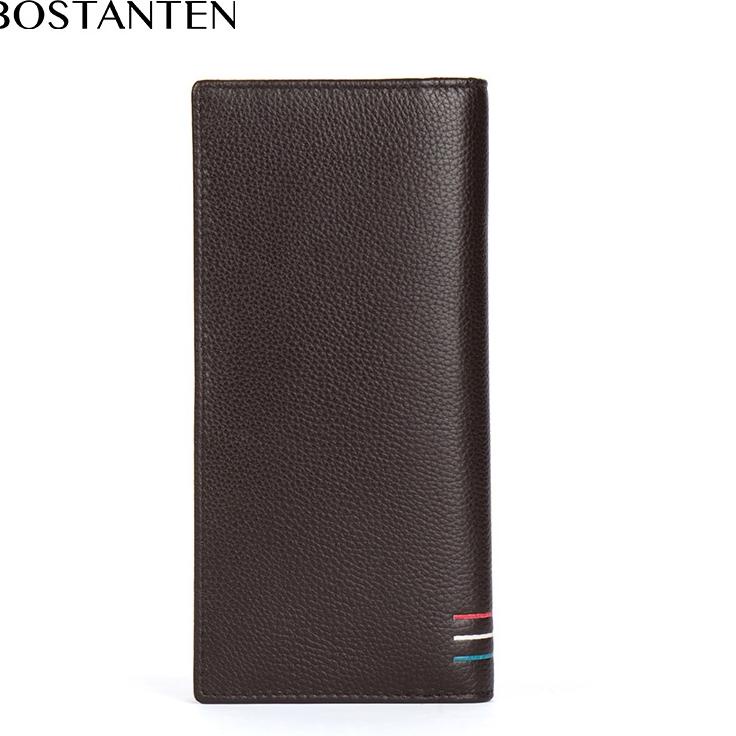 Siap Kirim BOSTANTEN Dompet kulit asli pria Dompet pria gaya bisnis panjang