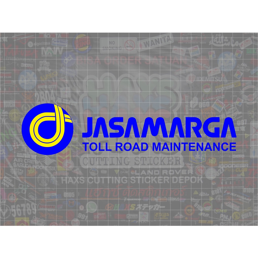 Cutting Sticker Jasamarga Toll Road Ukuran 25 Cm Untuk Mobil