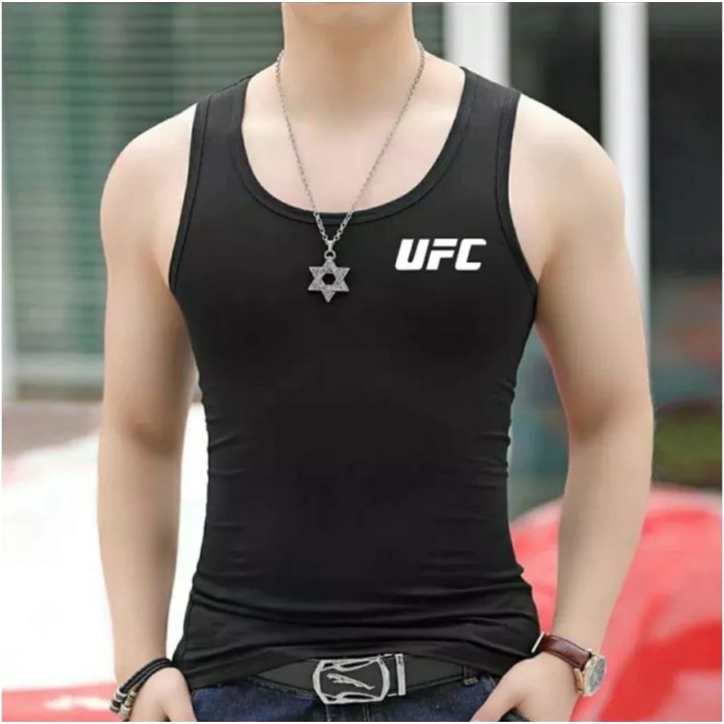 Singlet pria dewasa UFC Singlet cowok distro Tanktop lelaki atasan