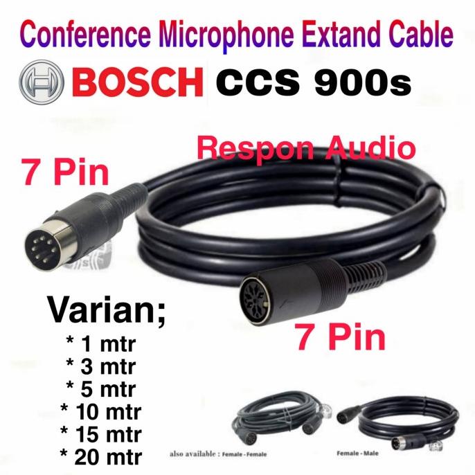 Kabel Extension Mic Konferen Bosch Ccs 900S Female To Male 1