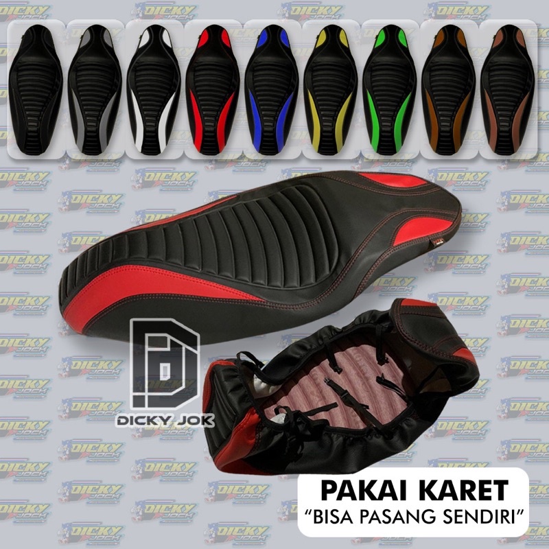 COVER JOK SEAT PELINDUNG JOK MOTOR (PAKAI KARET) MODEL LIPAN #YAMAHA NMAX AEROX #HONDA PCX VARIO SCOOPY.