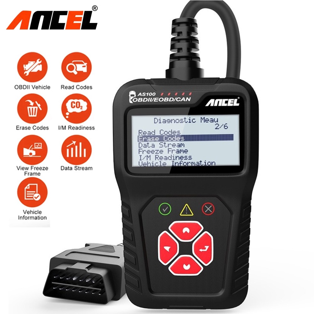 ANCEL AS100 Obd2 Scanner Car Scanner Odb2 Car Diagnostic Tool Obd Car Diagnostic Scanner Automotive Scanner