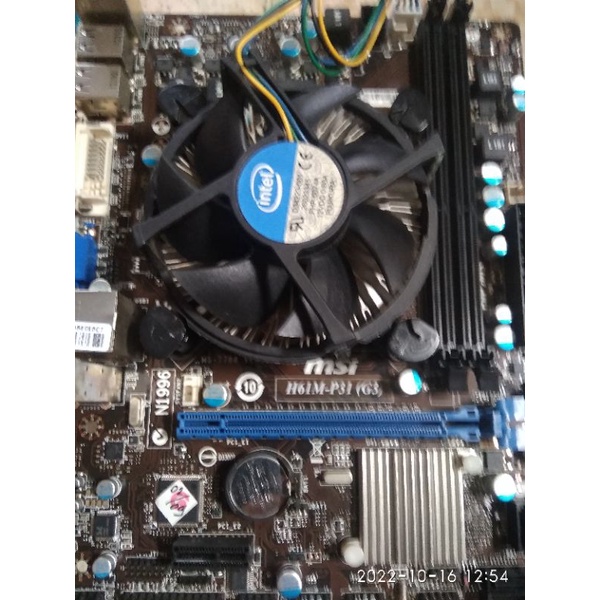 Mainboard MSI h61m-p31(g3) DDR3 plus processor core i3-3240 Ivy bridge