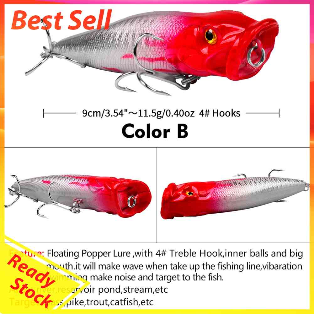 Umpan Pancing Buatan 9.5cm 12g Dengan Kait Treble