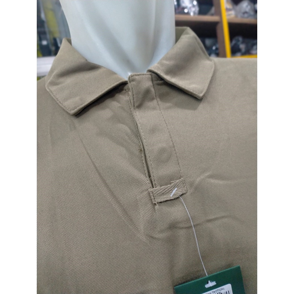 Kaos kerah Tactical Import Krem