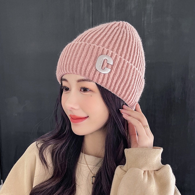 Topi Rajut Pelindung Telinga Untuk Wanita