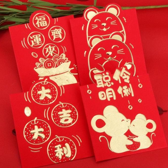 

Angpao Imlek Tahun 2020 / Tikus isi 12 lbr