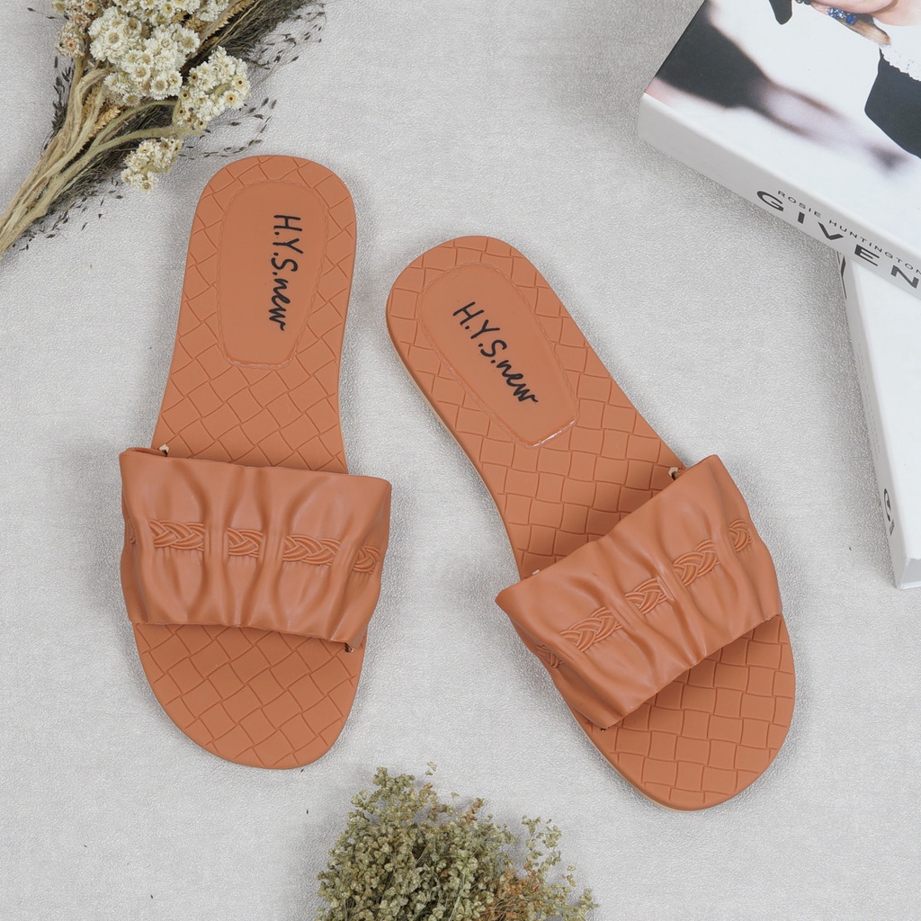 Shoes Me - Sandal Wanita Slop Lily - Sandal Import