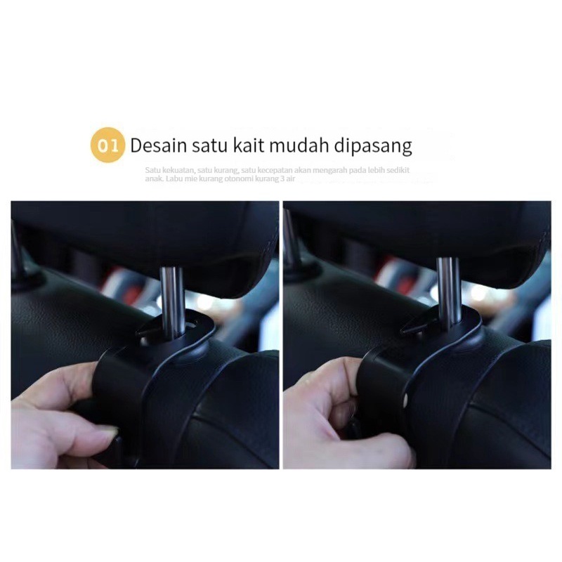 (ada stok, dikirim dari jakarta)Gantungan barang  mobil / Hanger Jok Mobil / Car Hanger