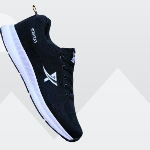 Sepatu Sneakers Pria casual BMX / Sepatu Fashion Sekolah Hitam Murah