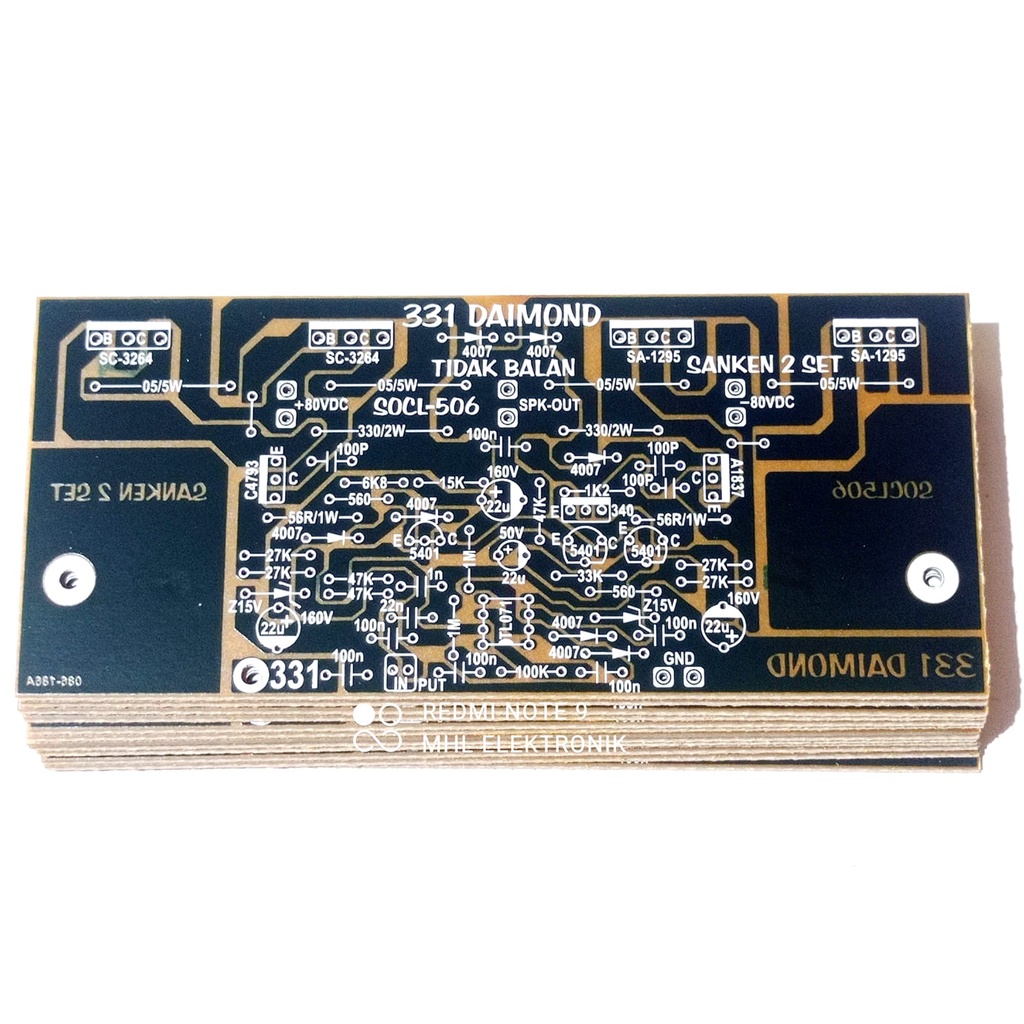 PCB SOCL 506 LINE FINAL SANKEN 2 SET 331 DAIMOND
