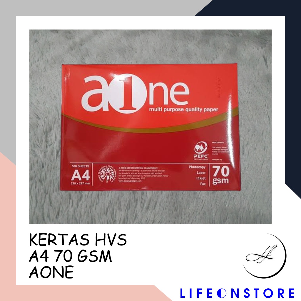 

KERTAS HVS A4 70 GSM AONE / MAXI BRITE