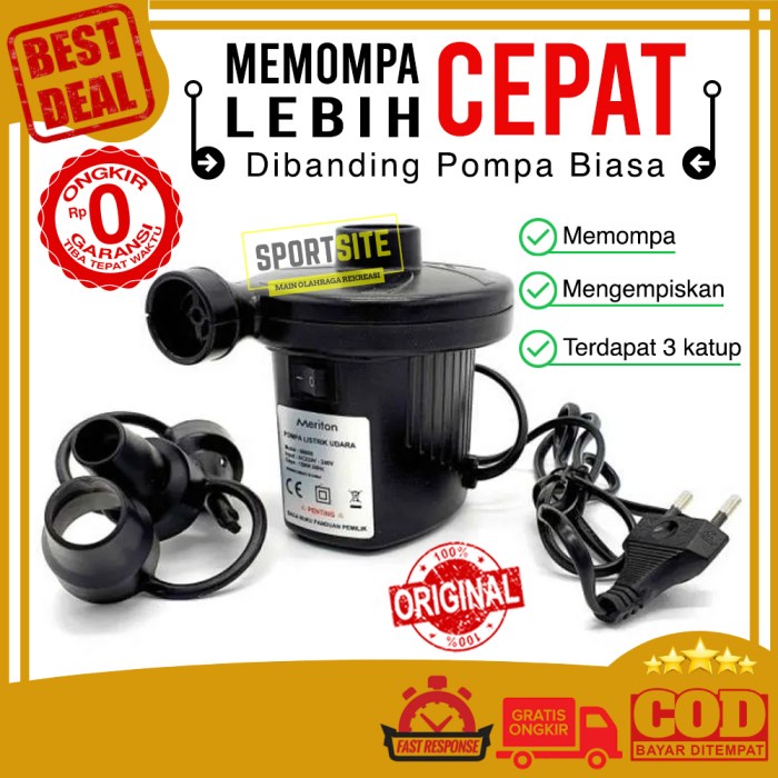 Meriton Electric Pump Angin Kasur/Kolam 66688