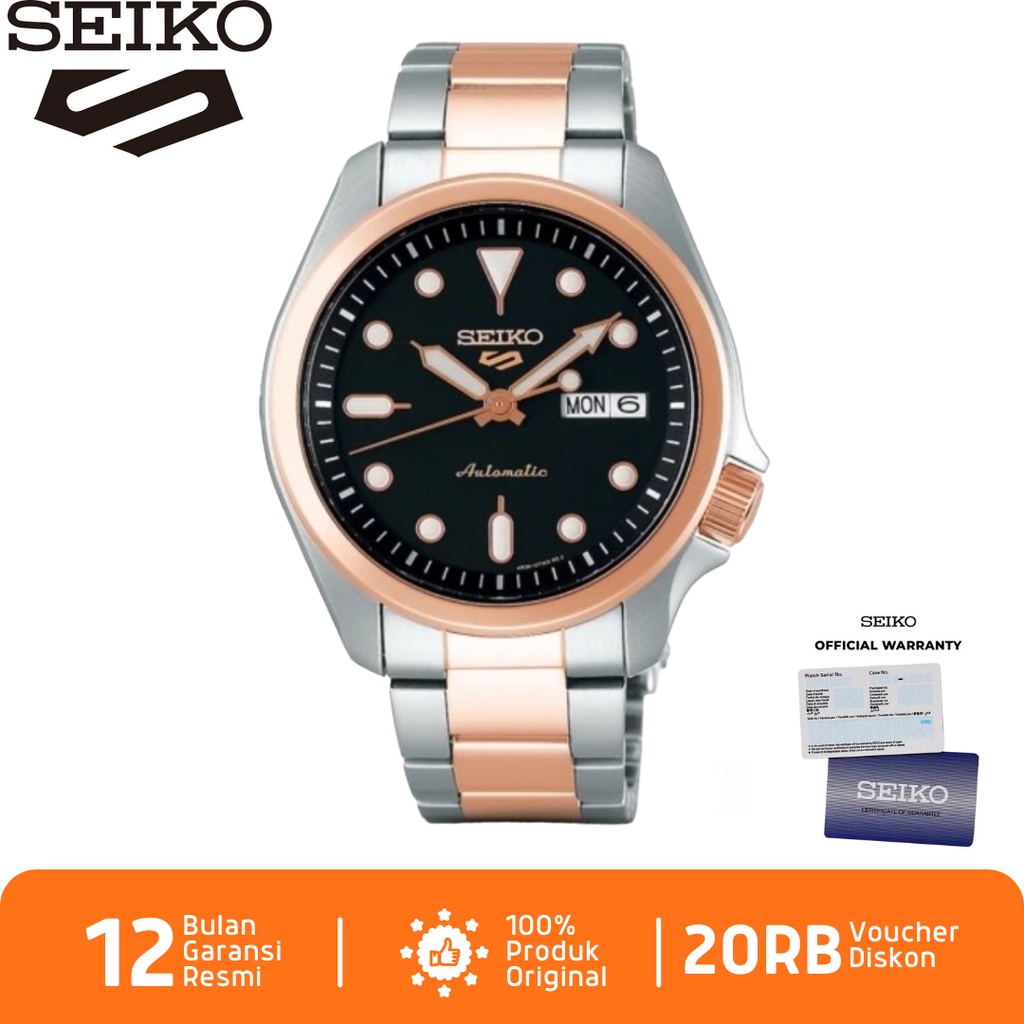 Seiko 5 Sports SRPE58 Jam Tangan Pria Seiko 5 Automatic SRPE58K1 Stainless Steel Strap