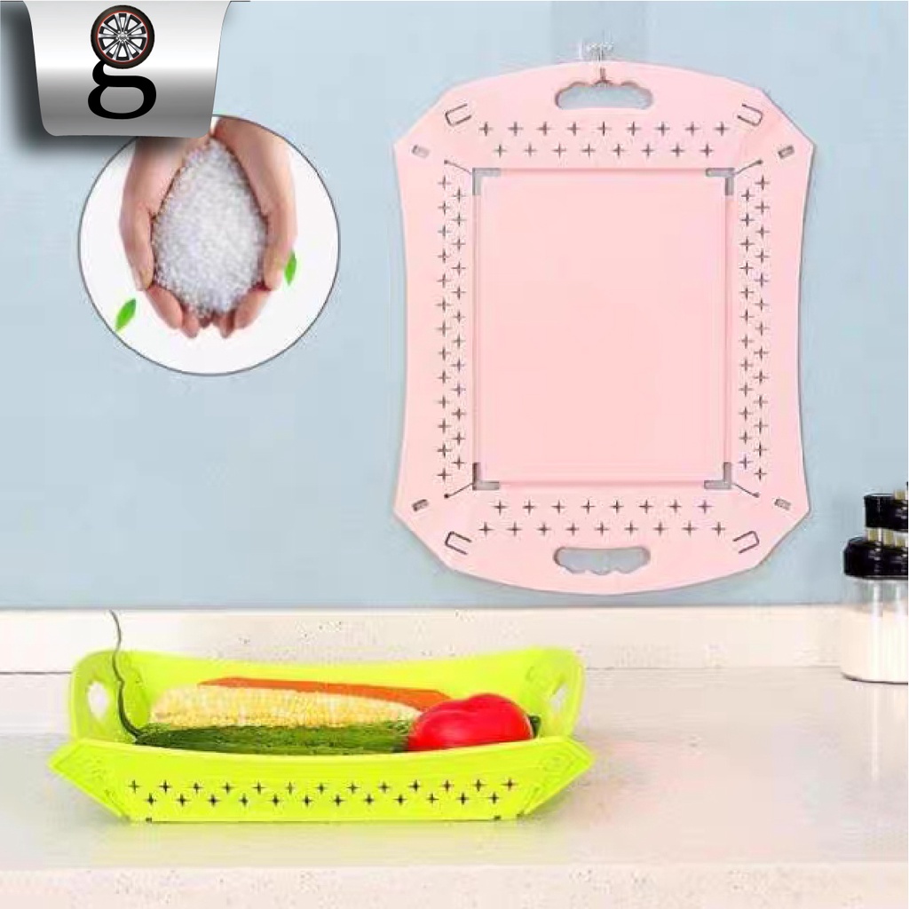 Talenan Wadah Lipat - Wadah Talenan Plastik Lipat Dengan Tirisan