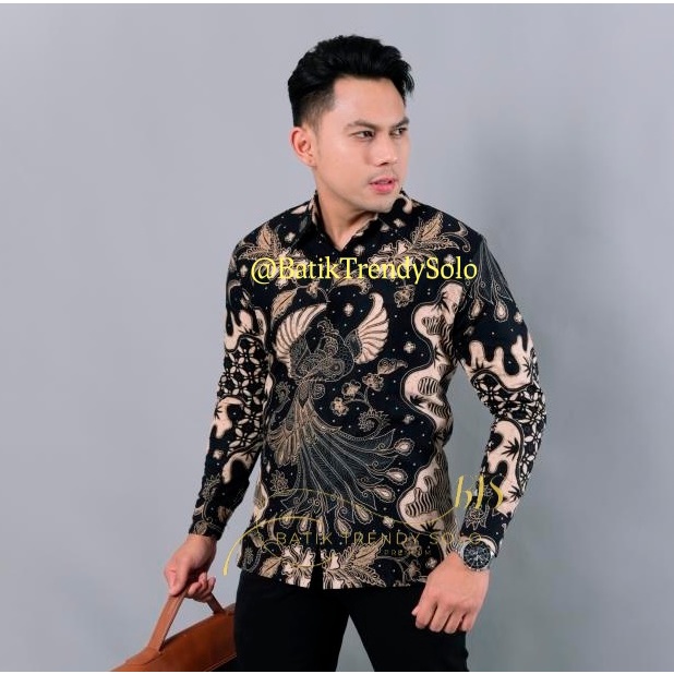 Hem  Kemeja Baju Batik Pria Cowok Laki Laki Slimfit Full Lapis Furing Lengan Panjang Lengan Pendek Original Asli Batik Jumanta Solo Laweyan Size S M L Xl XXL  33