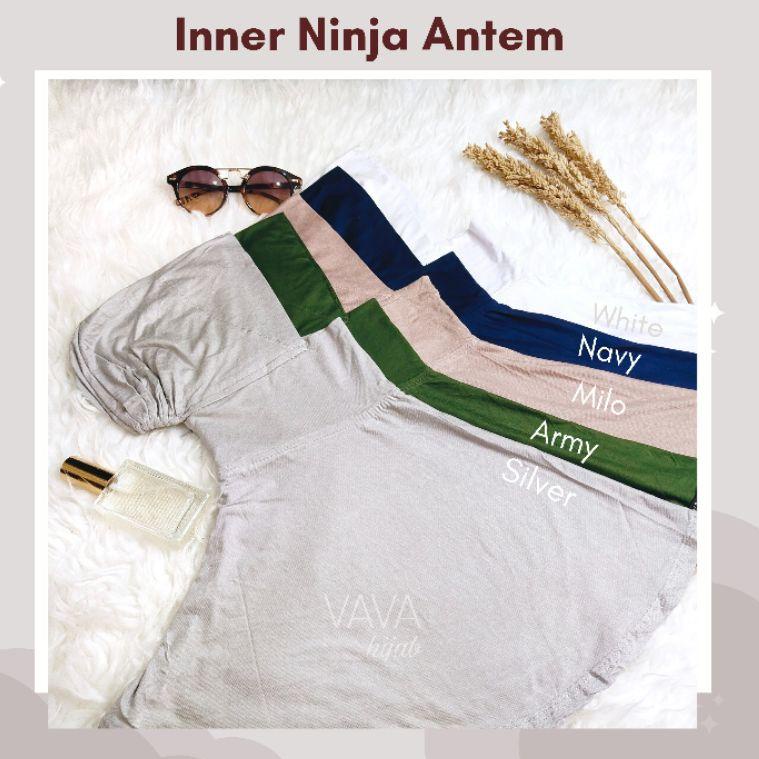 Inner Ciput Ninja Resleting Jumbo Tanpa Cepol Anti Tembem Bahan Rayon Spandex Premium Antem Malaysia