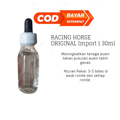 Doping ayam Racing Horse 30 ml / Doping import ayam agresif dan buas