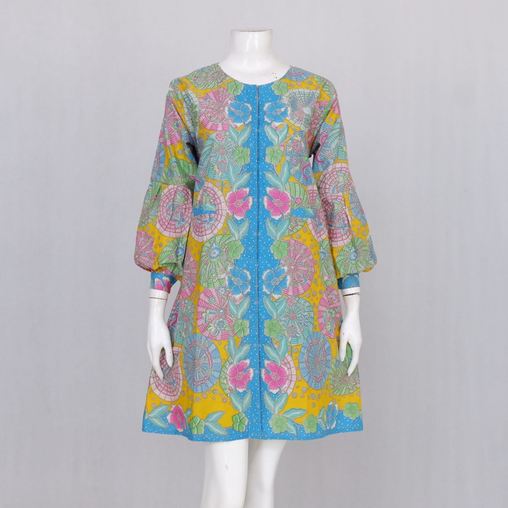 LANGITJUA BATIK SOLO - TUNIK BATIK SOLO BESTARI 03 | DRESS BAJU KERJA BATIK BESTARI BUSUI FRIENDLY