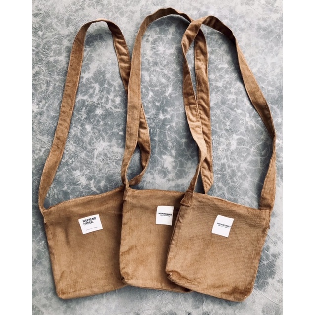 Corduroy Mini Sling Bag