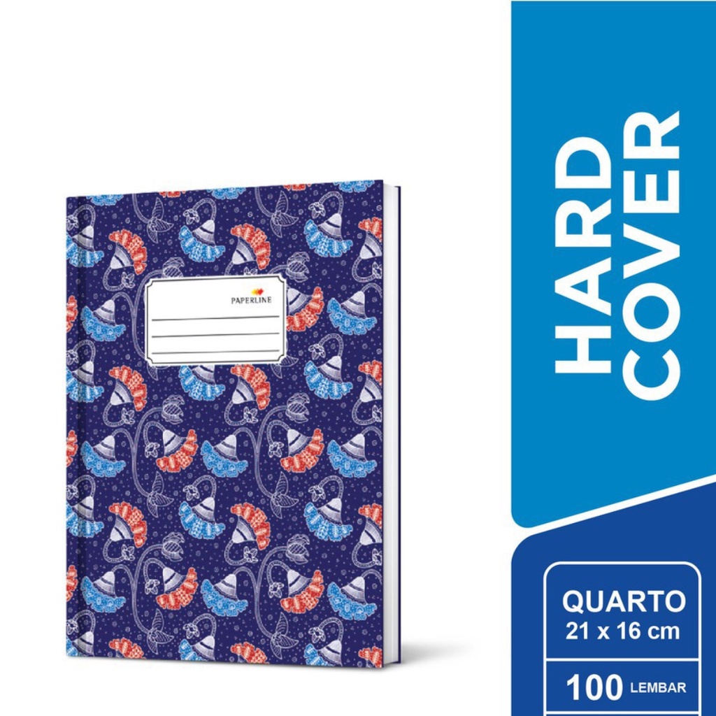 

Buku Tulis Quarto Paperline Hard Cover 21 x 16 cm